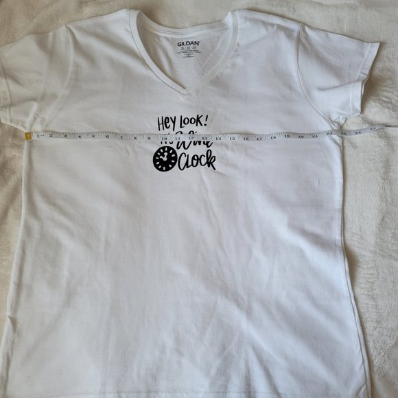 "Hey Look! It's Wine O' Clock" V-Neck T-Shirt - Picture 4 of 7